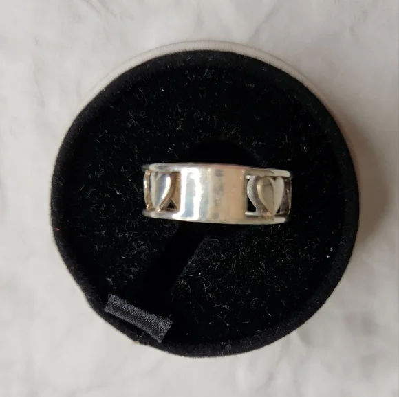 90s silver heart ring - Picture 4 of 8